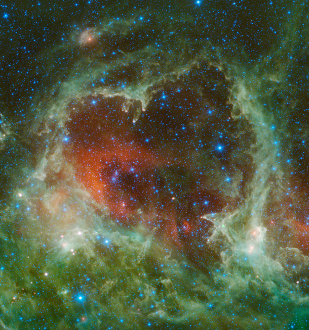 Heart Shaped Nebula Westerhout 5 WISE