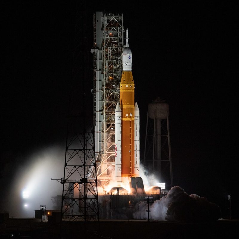 Space Launch System SLS Rocket Artemis I Launch