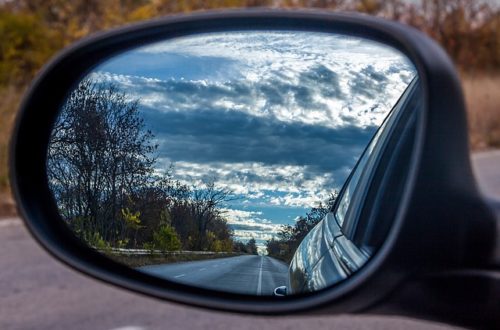 Car Mirror Road Trip