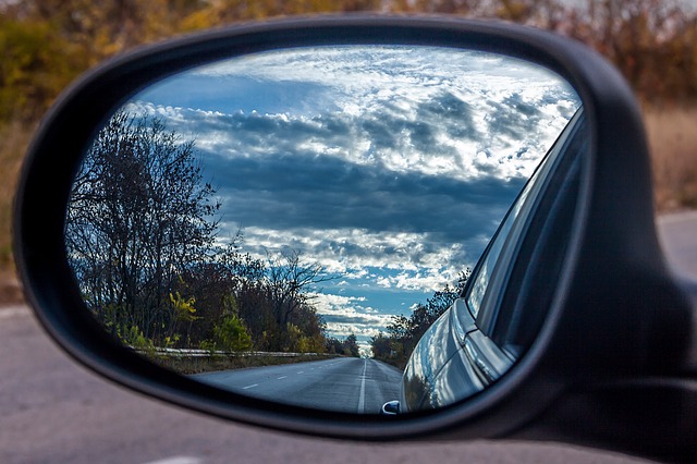 Car Mirror Road Trip