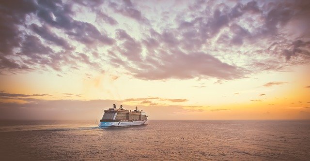 Cruise Ship Sunset Vacation