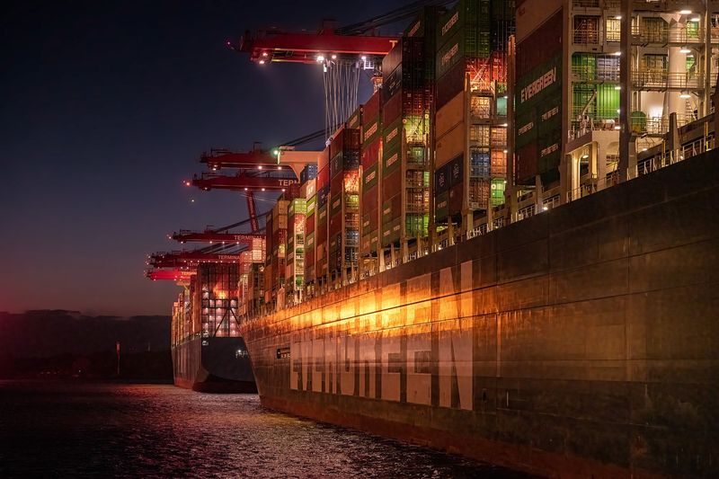 Cargo Ship Containers Port