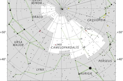 Camelopardalis Constellation Map IAU