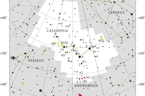 Cassiopeia Constellation Map IAU
