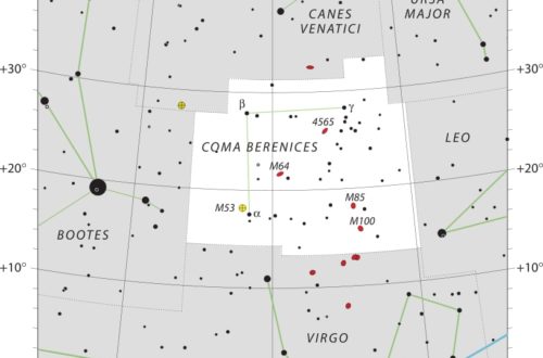 Coma Berenices Constellation Map IAU