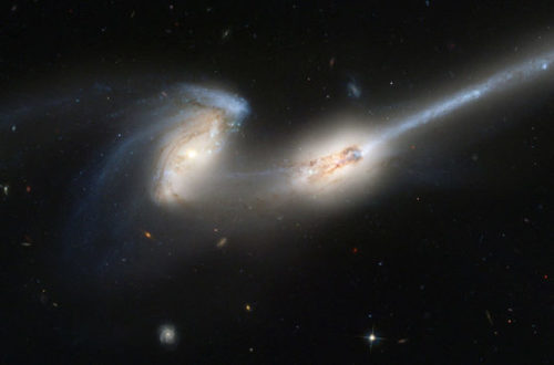 NGC 4676 Colliding Galaxies