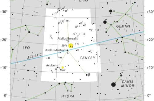 Cancer Constellation Map IAU