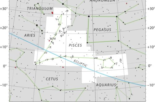 Pisces Constellation Map IAU