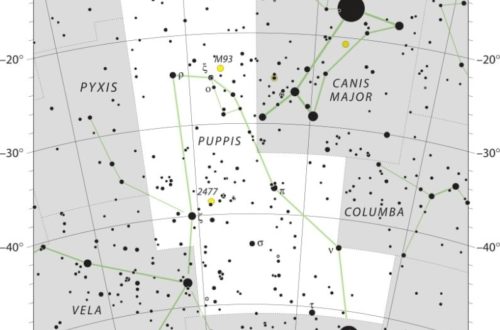Puppis Constellation Map IAU