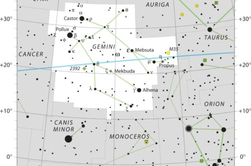 Gemini Constellation Map IAU