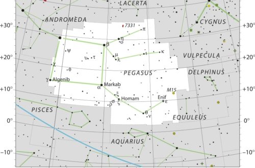Pegasus Constellation Map IAU