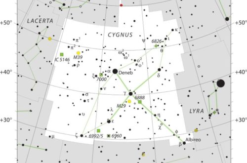 Cygnus Constellation Map IAU