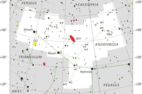 Andromeda Constellation Map IAU