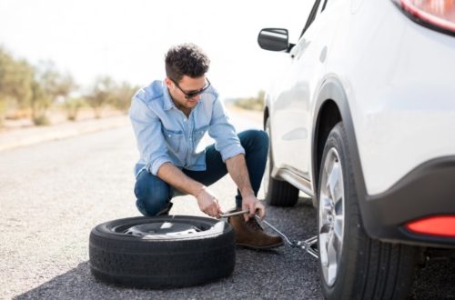 Safely Handle Flat Tire