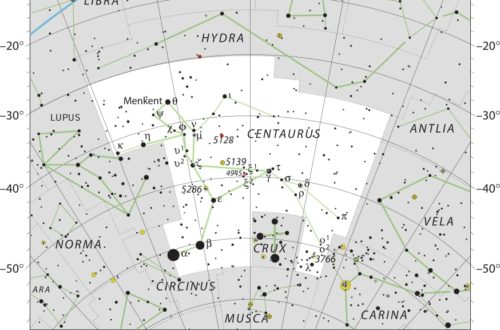 Centaurus Constellation Map IAU