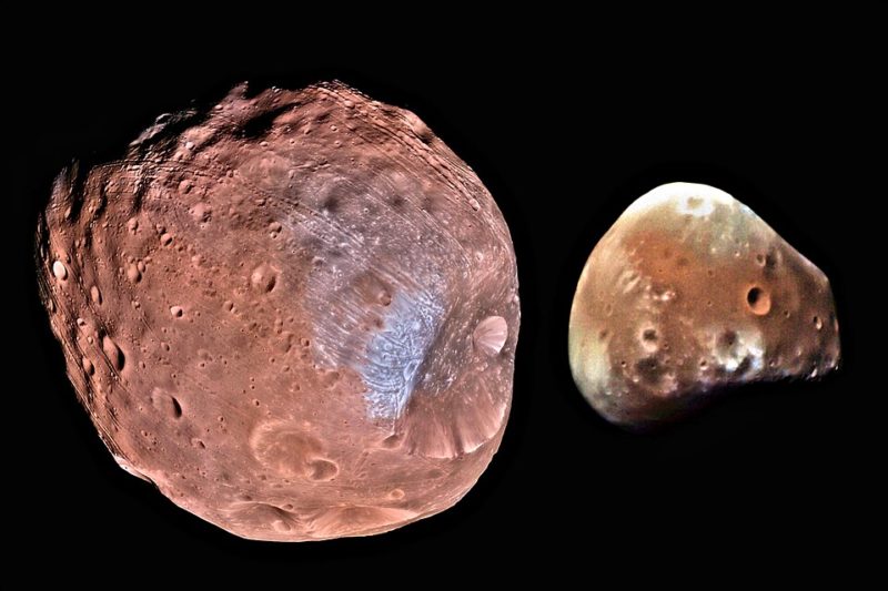 Phobos And Deimos Moons Of Mars