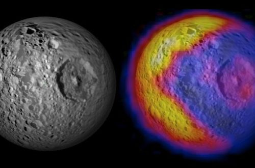 NASA Spacecraft Sees Pac Man On Saturn Moon Mimas