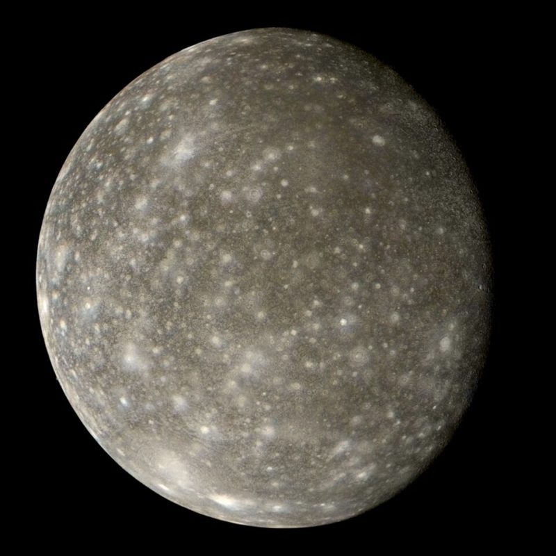 Callisto Moon Of Jupiter Voyager 2