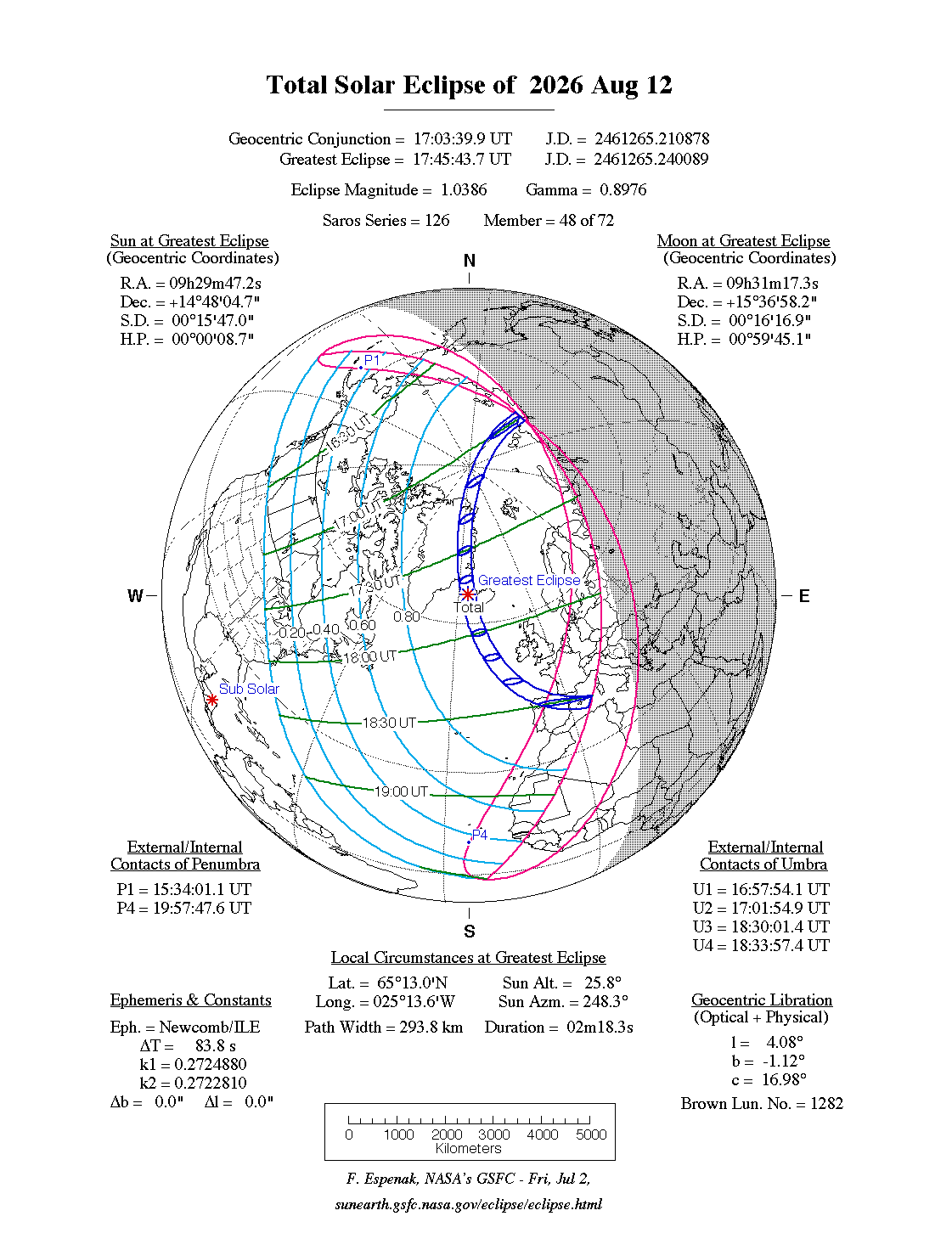 Total Solar Eclipse August 12 2026