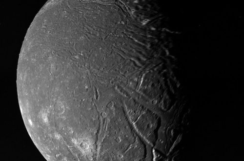 Ariel Moon Of Uranus By Voyager 2