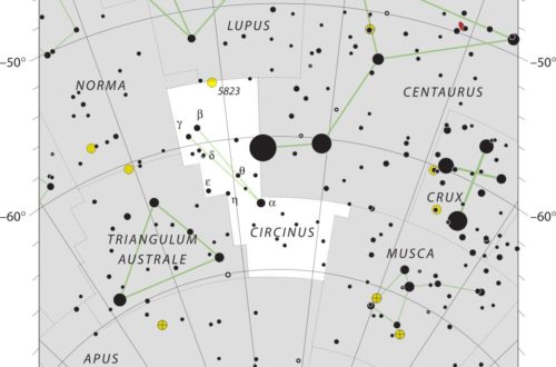 Circinus Constellation Map Iau