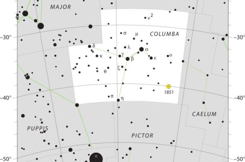 Columba Constellation Map Iau