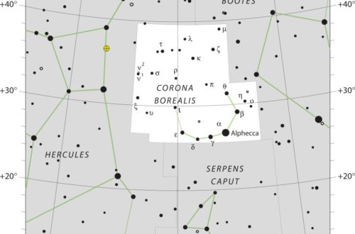 Corona Borealis Constellation Map Iau