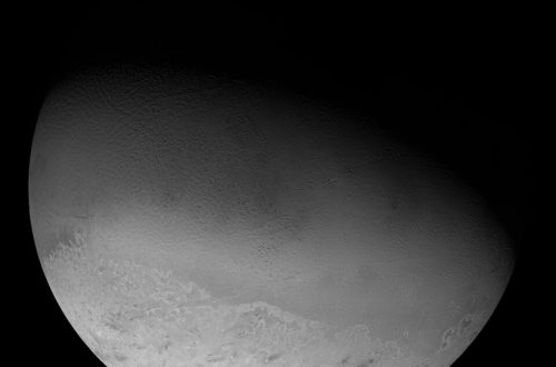 Triton Moon Of Neptune By Voyager 2