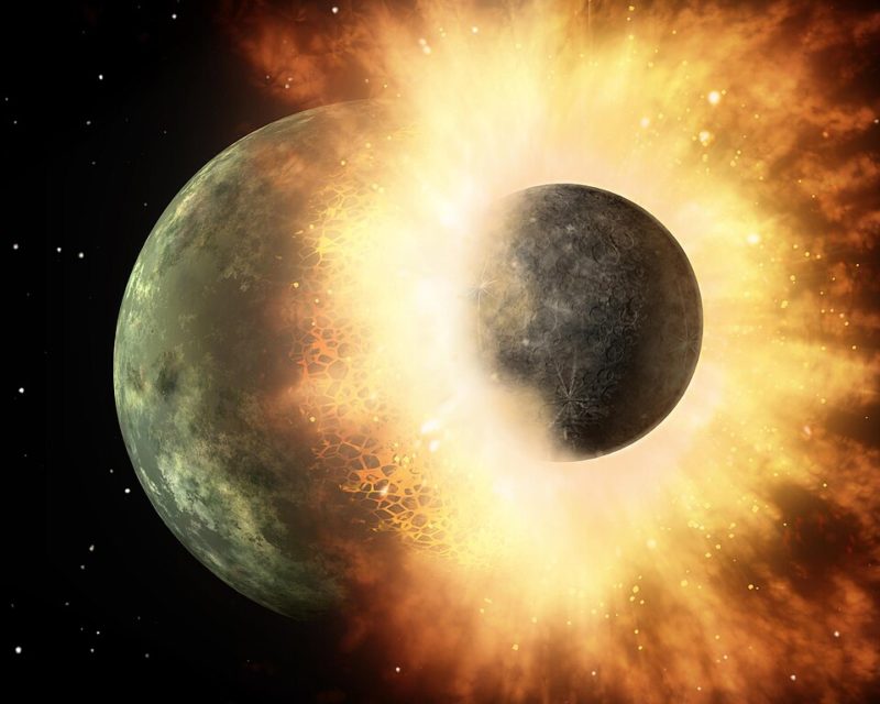 Artist Concept Protoplanet Collision Hd 172555