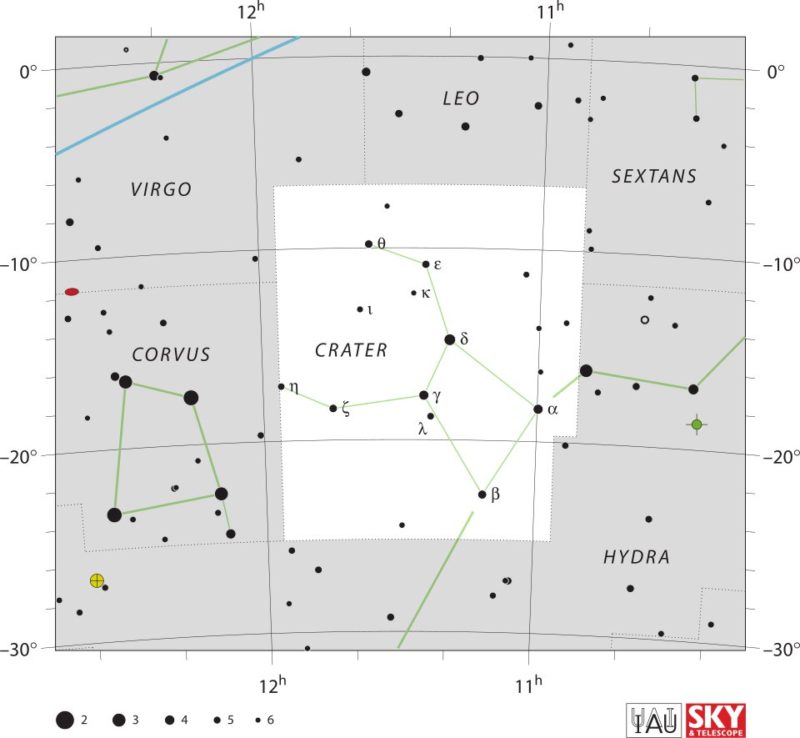 Crater Constellation Map Iau