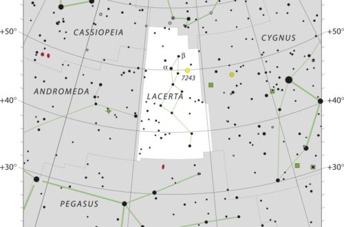 Lacerta Constellation Map Iau
