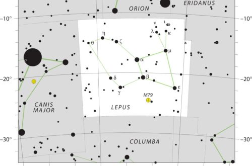 Lepus Constellation Map Iau