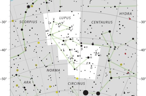 Lupus Constellation Map Iau