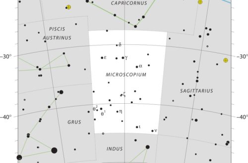 Microscopium Constellation Map Iau