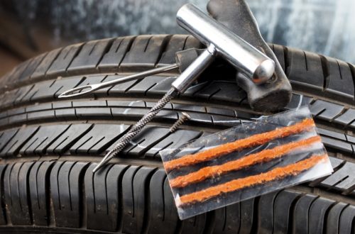 Repairing A Car Tire