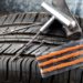 Repairing A Car Tire
