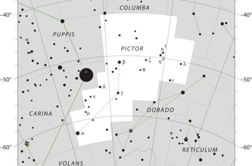Pictor Constellation Map Iau
